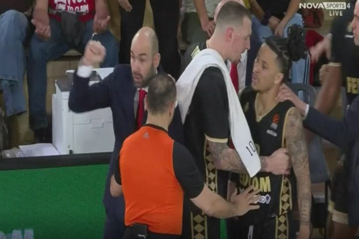 Μονακό – Μπαρτσελόνα: Παραλίγο σύρραξη, αποβλήθηκε ο Σατοράνσκι που έκανε έξαλλο τον Σπανούλη