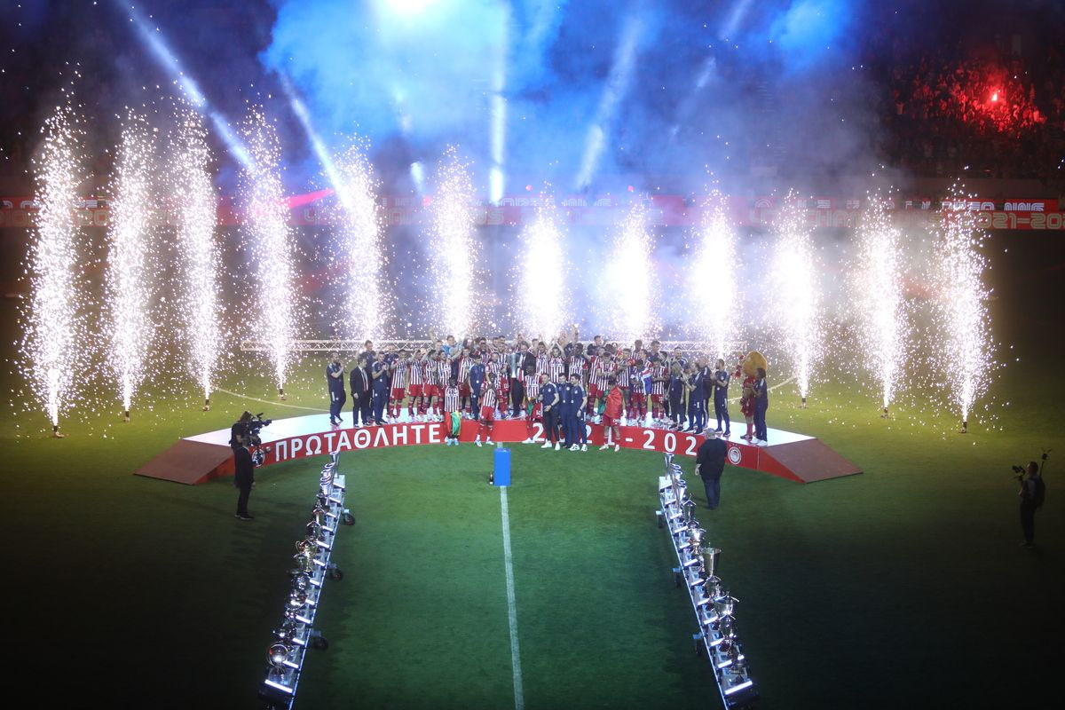 Η φιέστα του Ολυμπιακού για τη σεζόν 2021-22