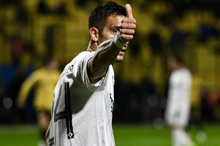 Ο Λαμπρόπουλος εκτέλεσε με κεφαλιά, για το 1-0 του ΟΦΗ κόντρα στον Άρη