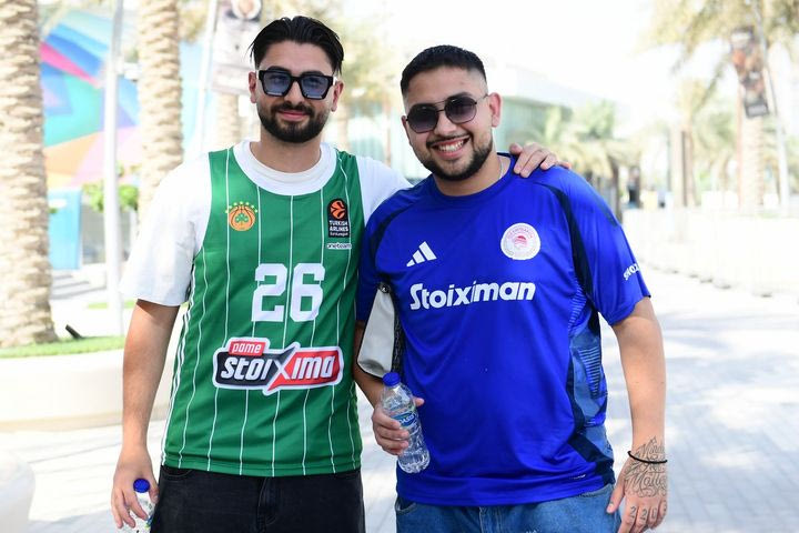 Final Four 2025: Φίλοι του Ολυμπιακού και του Παναθηναϊκού μαζί στη Fan Zone του Άμπου Ντάμπι