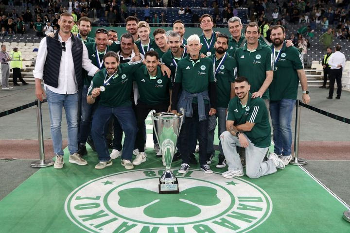 Παναθηναϊκός – Ολυμπιακός: Αποθέωση στο ημίχρονο για την πρωταθλήτρια ομάδα των πράσινων στο βόλεϊ