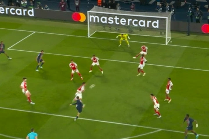 Η Παρί έκανε το 1-0 απέναντι στην Άρσεναλ με φοβερό σουτ του Ρουίθ