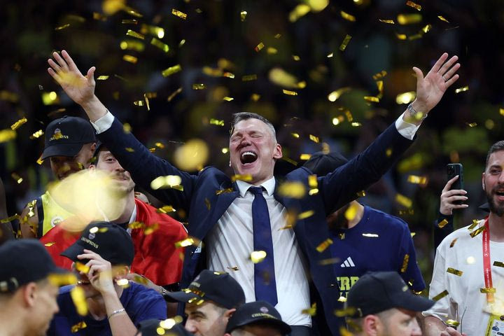 Οι έξαλλοι πανηγυρισμοί του Γιασικεβίτσιους, χοροπηδούσε από τη χαρά του