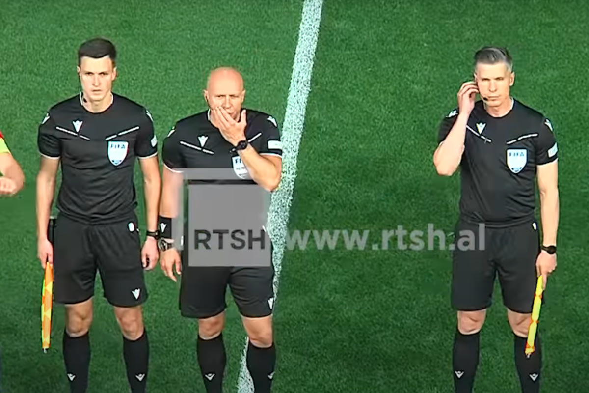 O Σιμόν Μαρτσίνιακ στον τελικό πρωταθλητή Αλβανίας