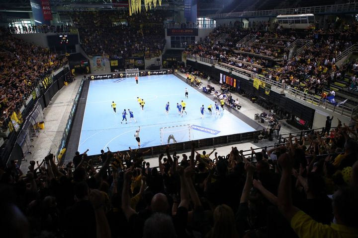 Ιστορικό το παιχνίδι της ΑΕΚ με την Αλκαλόιντ στη Sunel Arena: Έγινε ρεκόρ προσέλευσης σε αγώνα χάντμπολ στην Ελλάδα