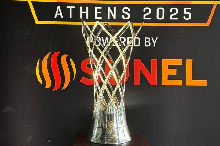 ΑΕΚ Betsson: Το τρόπαιο του BCL στην είσοδο του VIP Lounge της SUNEL Arena