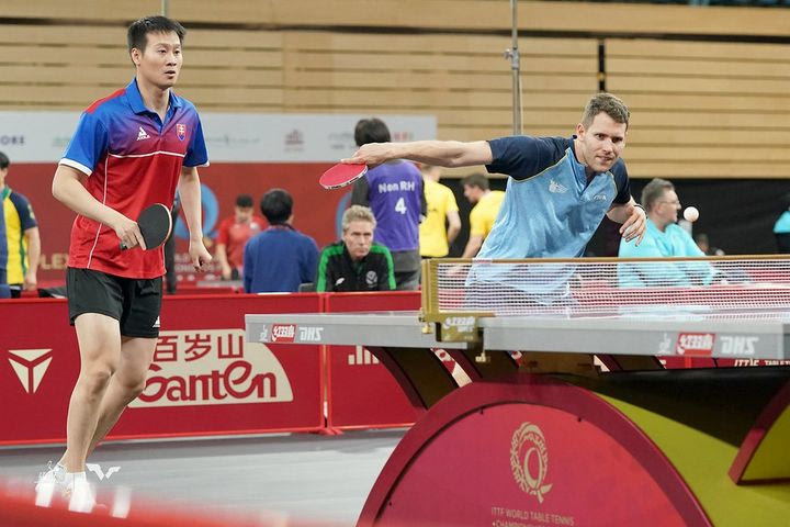 Παγκόσμιο πρωτάθλημα πινγκ πονγκ: Κι άλλο βήμα από τον Αγγελάκη, είσοδος στη 16άδα του διπλού με τον Βανγκ