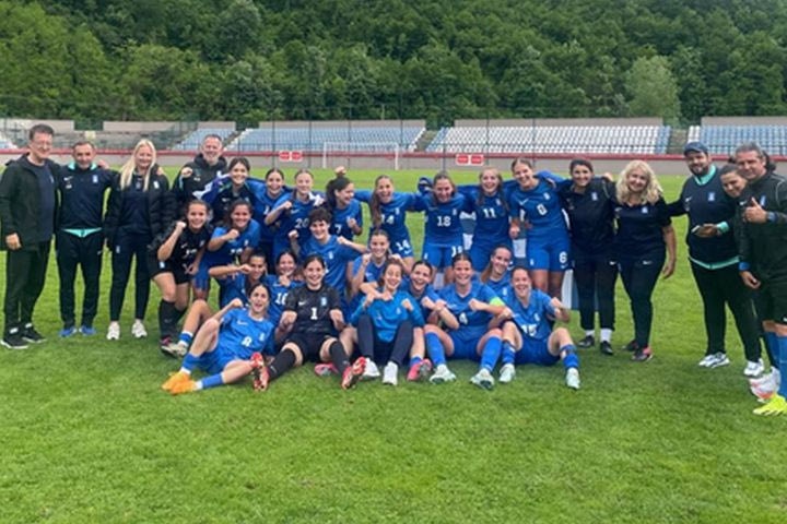 Κ16 Ελλάδα – Μολδαβία 3-1: Τρία στα τρία για την Εθνική Προκορασίδων στο αναπτυξιακό τουρνουά της UEFA