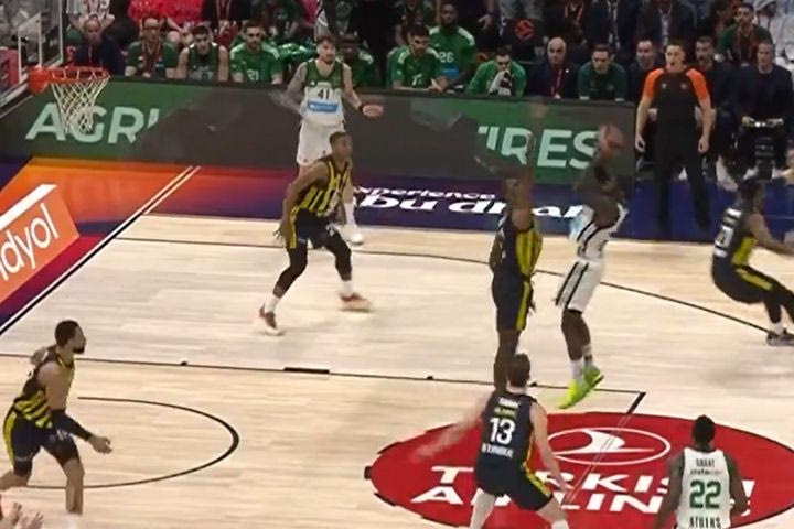 Final Four 2025, Φενέρμπαχτσε – Παναθηναϊκός AKTOR: Εντυπωσιακό buzzer-beater του Ναν στο φινάλε του πρώτου μέρους