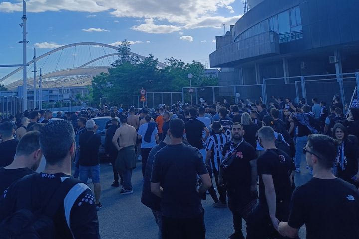 Τελικός Κυπέλλου Ελλάδας, ΟΦΗ – Ολυμπιακός: Μικρή ένταση μεταξύ αστυνομίας και οπαδών των Κρητικών έξω από το ΟΑΚΑ