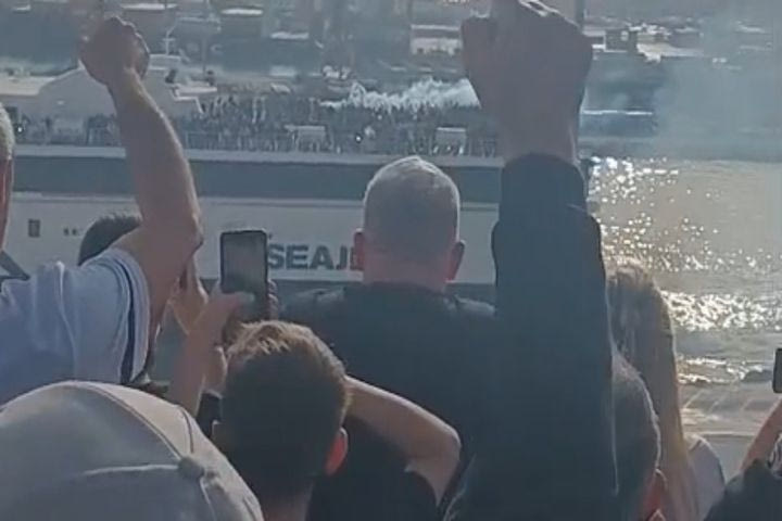 Τελικός Κυπέλλου Ελλάδας, ΟΦΗ – Ολυμπιακός: Το video του SPORT24 μέσα από το πλοίο που μεταφέρει τους ασπρόμαυρους φιλάθλους στην Αθήνα