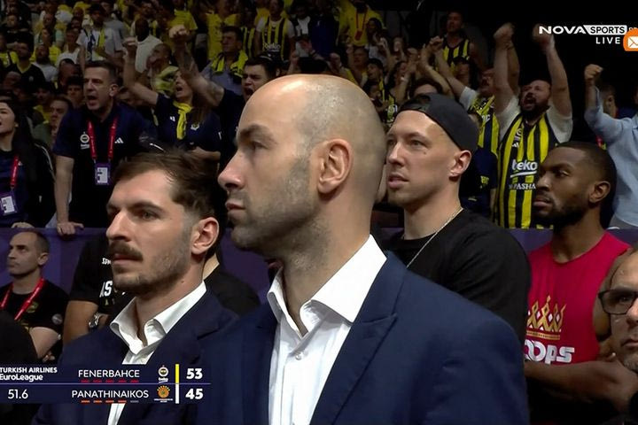 Final Four 2025: Ο Σπανούλης παρακολούθησε τον ημιτελικό της Φενέρμπαχτσε με τον Παναθηναϊκό AKTOR