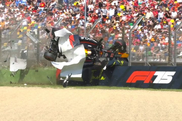 Τρομακτικό ατύχημα για τον Γιούκι Τσουνόντα στις κατατακτήριες του GP της Εμίλια Ρομάνια