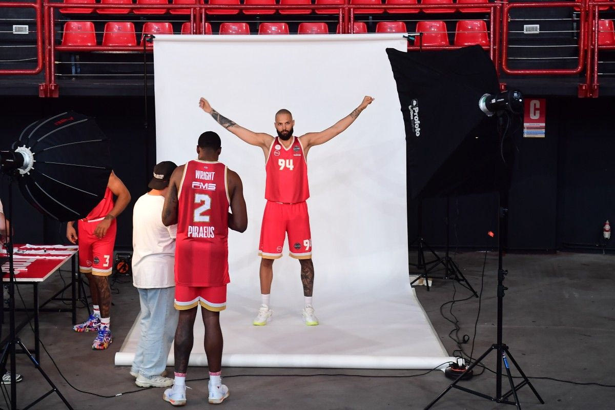 Ο Φουρνιέ στη media day του Ολυμπιακού