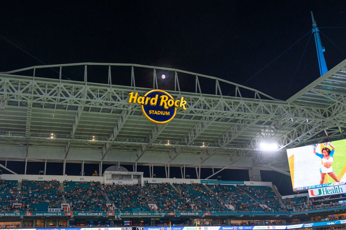 To Hard Rock Stadium στις ΗΠΑ