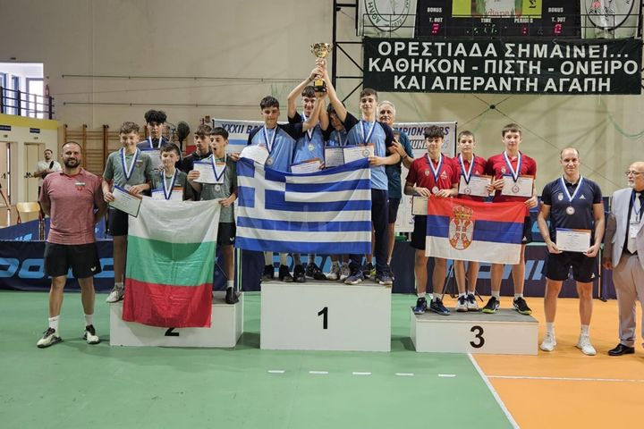 Βαλκανικό πρωτάθλημα νέων, Ορεστιάδα 2025: Περηφάνια στις απονομές των επάθλων