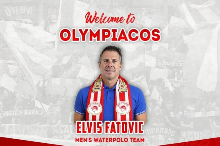 Ολυμπιακός: Επίσημη η βόμβα μεγατόνων του Έλβις Φάτοβιτς, ο Κροάτης νέος προπονητής του πόλο ανδρών