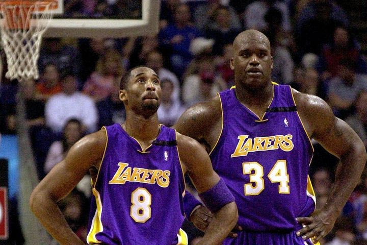 Ο Κόμπι Μπράιαντ με τον Σακίλ Ο'Νιλ