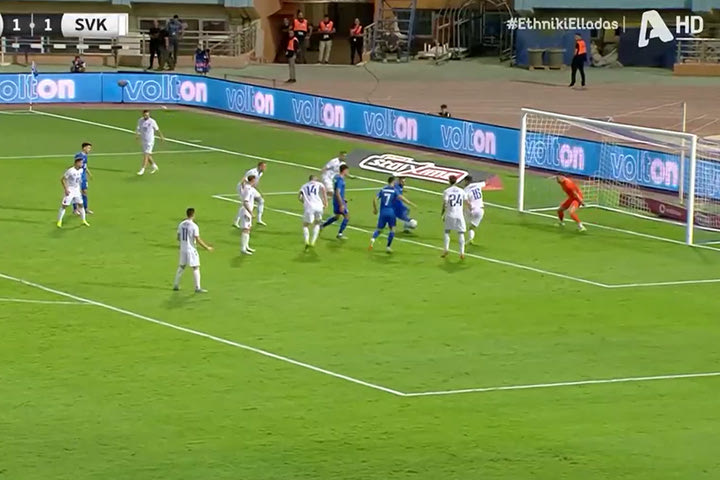 Ο Παυλίδης με σουτ από τη μικρή περιοχή έδωσε εκ νέου προβάδισμα στην Εθνική κόντρα στη Σλοβακία