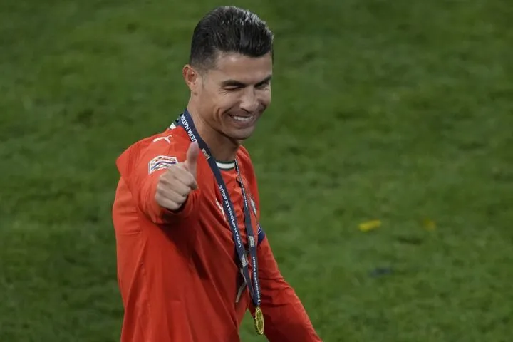 Ο Κριστιάνο Ρονάλντο μετά την κατάκτηση του Nations League