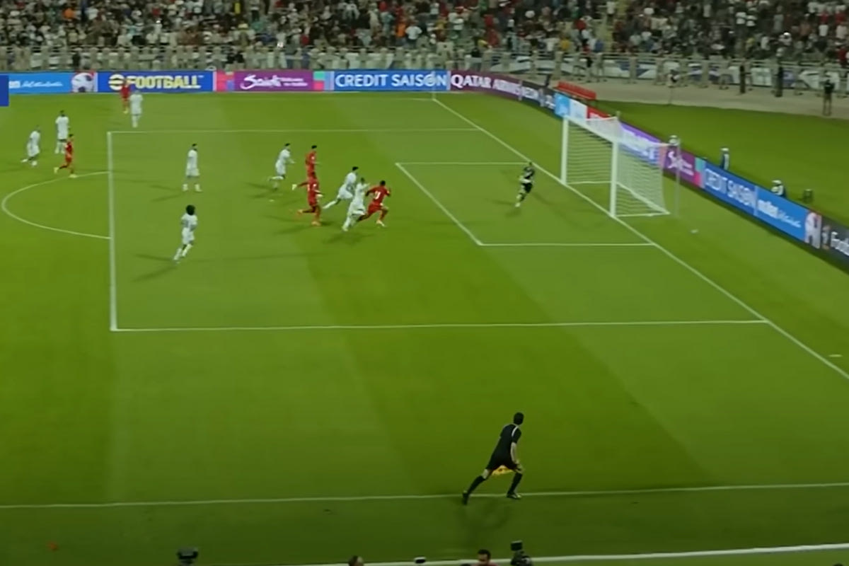 Το αμφιλεγόμενο πέναλτι στο Παλαιστίνη - Ομάν