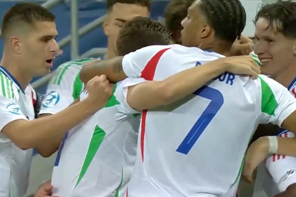 Oι παίκτες της Κ19 Ιταλίας