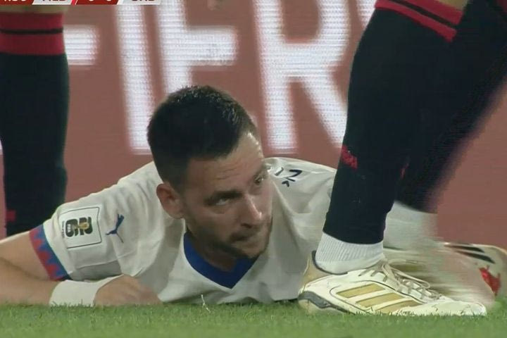 Αλβανία – Σερβία: Ο Ζίβκοβιτς δέχθηκε αντικείμενο από την κερκίδα στο κεφάλι, διαβουλεύσεις του διαιτητή με τους αρχηγούς και συστάσεις από τα μεγάφωνα