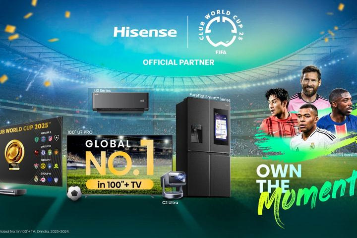 Η Hisense γιορτάζει την έναρξη του FIFA Club World Cup™ 2025 ως Επίσημος Συνεργάτης