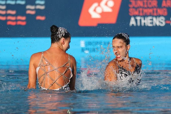 Καραμανίδου και Κουτράκη προκρίθηκαν στον τελικό του ντουέτου στο Ευρωπαϊκό Πρωτάθλημα καλλιτεχνικής κολύμβησης