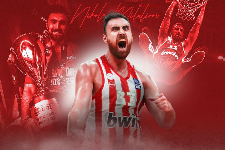 Μιλουτίνοβ: Αυτό είναι το τρελό ποσό που έδωσαν οι Αγγελόπουλοι για να κρατήσουν τον Σέρβο έως το 2028 στον Ολυμπιακό