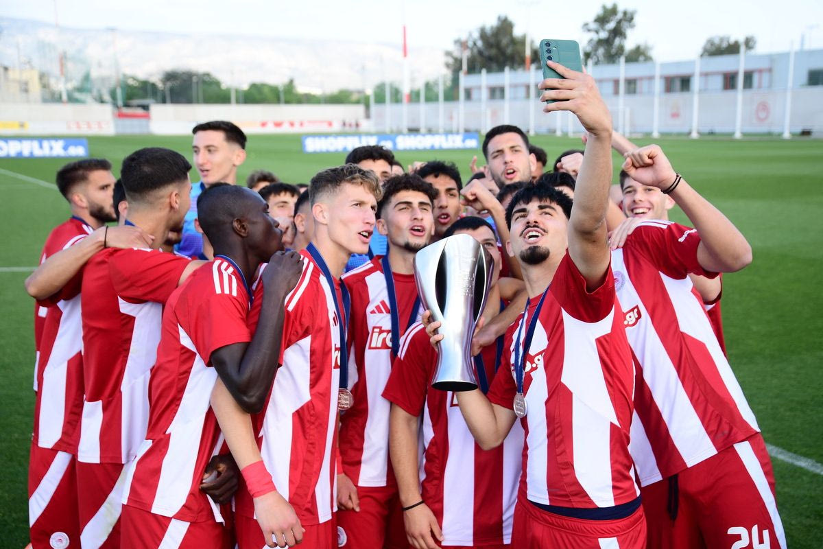 Οι παίκτες της Κ19 του Ολυμπιακού