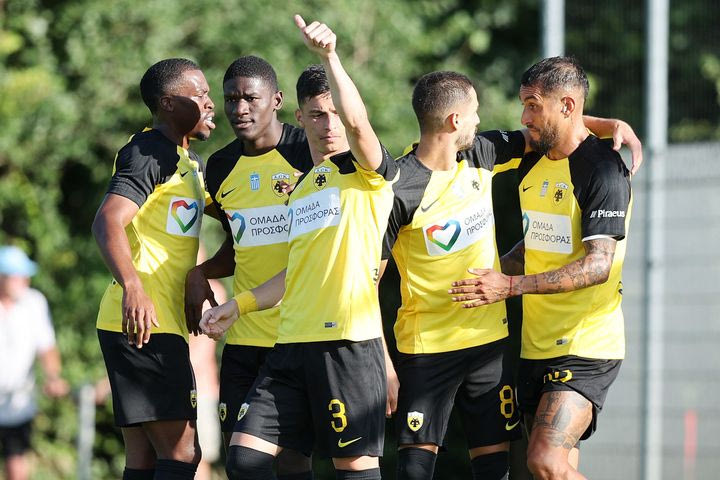 Τα highlights από την επικράτηση της ΑΕΚ με 2-1 επί της Κόρτραϊκ