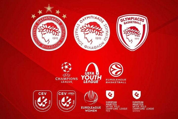 Ολυμπιακός: Επτά τμήματα του Ολυμπιακού σε Champions League και EuroLeague, ρεκόρ συμμετοχών στις κορυφαίες ευρωπαϊκές διοργανώσεις