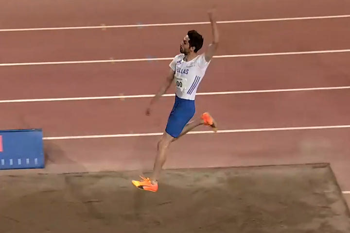 Στα 8.07 μέτρα η δεύτερη προσπάθεια του Τεντόγλου