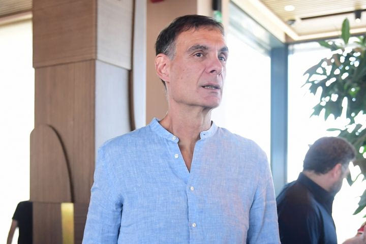 Ο Γιώργος Μπαρτζώκας στη συνέντευξη Τύπου των Αγγελόπουλων