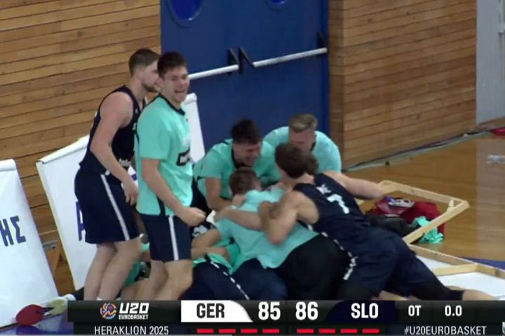 EuroBasket U20: Το buzzer-beater του Ουρμπανίγια στην παράταση που ξέρανε τη Γερμανία κι έστειλε τη Σλοβενία στους 8