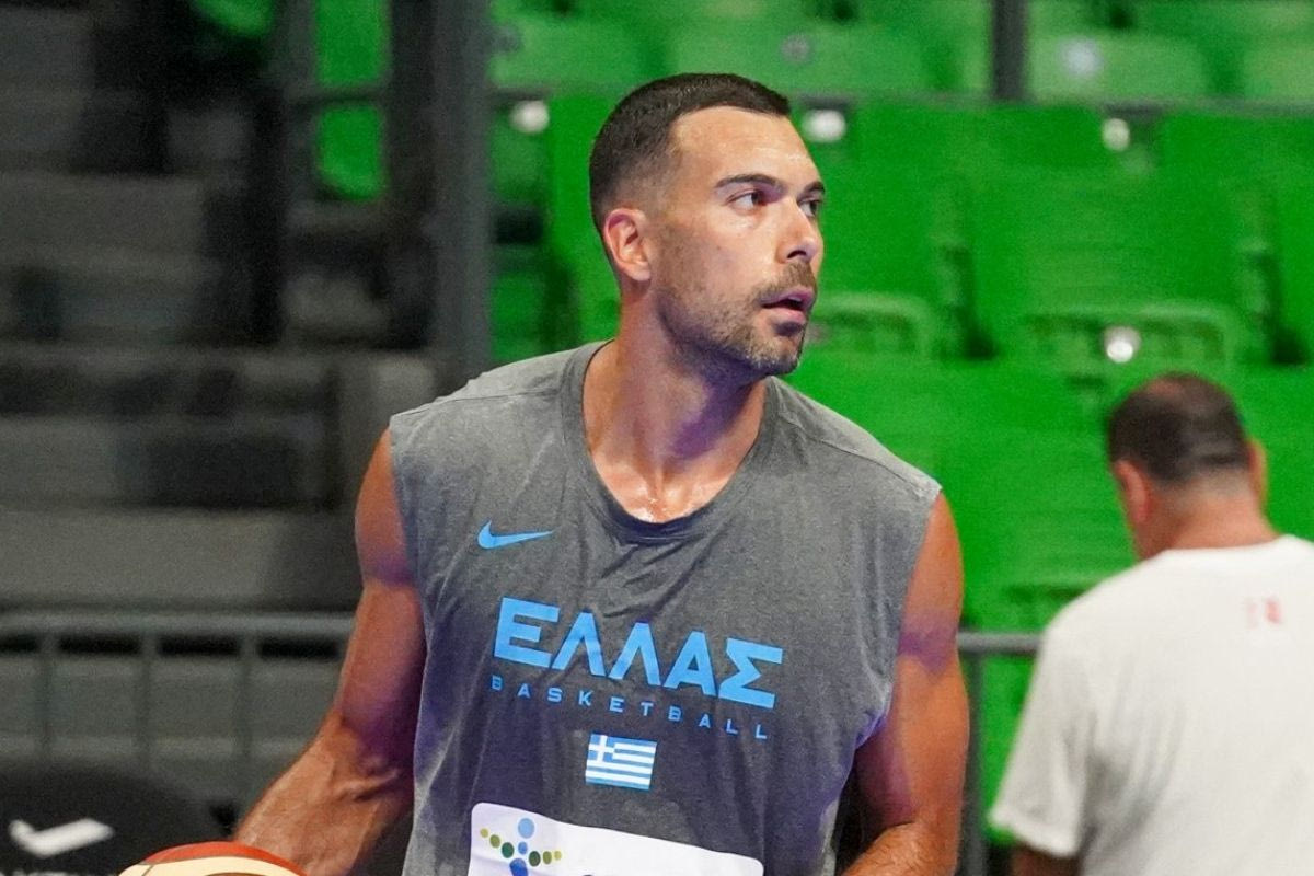 Κώστας Σλούκας με την Εθνική Ομάδα