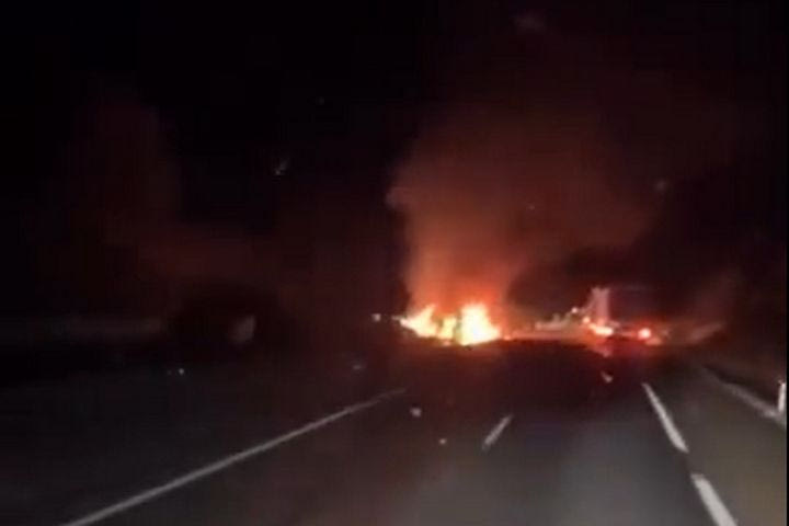 Ντιόγκο Ζότα: Το συγκλονιστικό VIDEO του Maisfutebol την ώρα του δυστυχήματος, τυλιγμένο στις φλόγες το αυτοκίνητό του