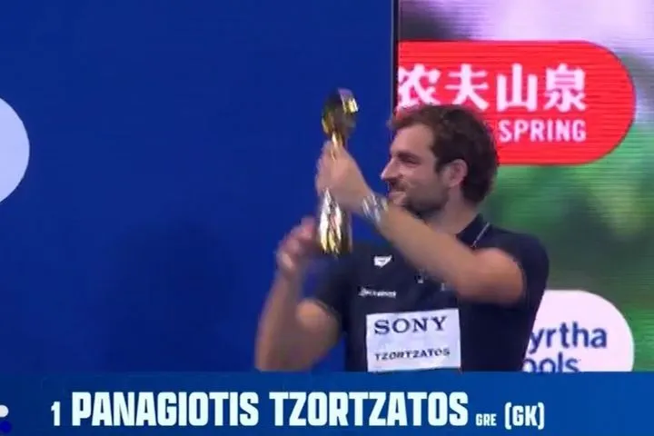 Εθνική ομάδα πόλο ανδρών: Ο Παναγιώτης Τζωρτζάτος αναδείχθηκε κορυφαίος τερματοφύλακας του παγκοσμίου πρωταθλήματος