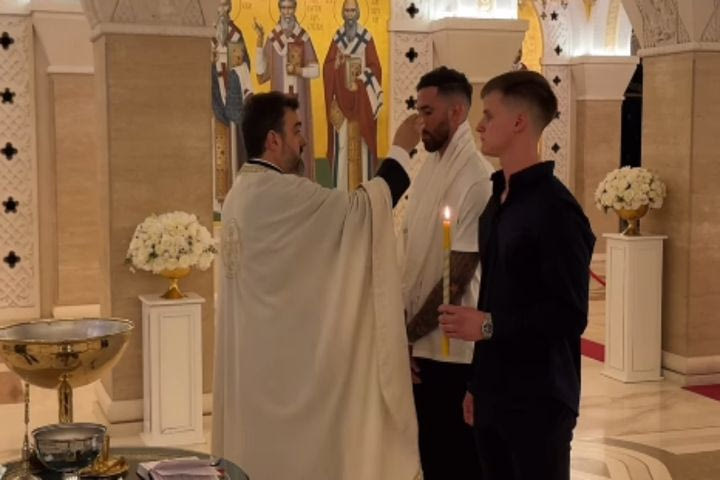 Ο Λούκα Βιλντόσα βαφτίστηκε Χριστιανός Ορθόδοξος λίγο πριν τον γάμο του