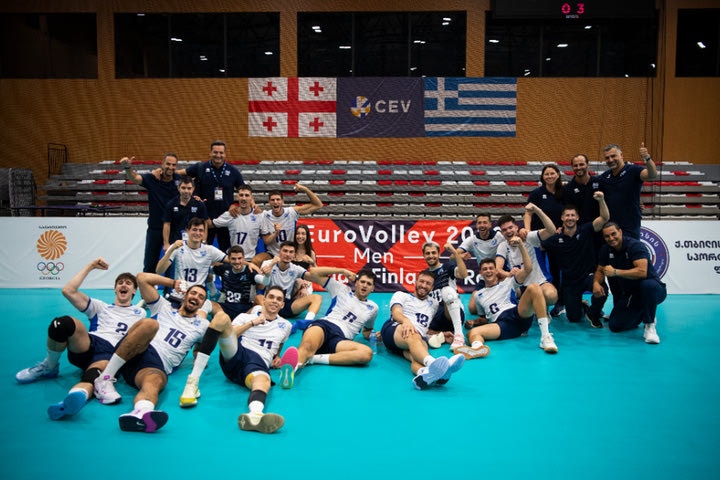 Γεωργία – Ελλάδα 0-3: Προκρίθηκε στα τελικά του Ευρωβόλεϊ 2026 με άνετη επικράτηση επί της Γεωργίας