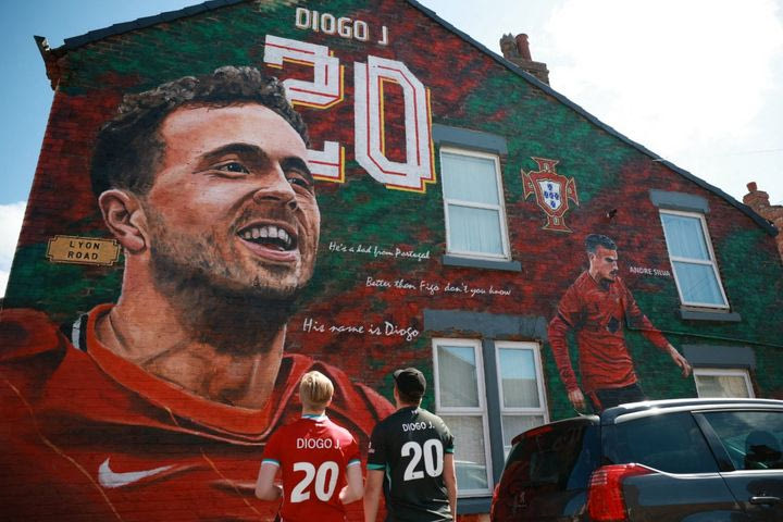 Ντιόγκο Ζότα: Η απίστευτη τοιχογραφία προς τιμήν του ίδιου και του Αντρέ Σίλβα στο Λίβερπουλ