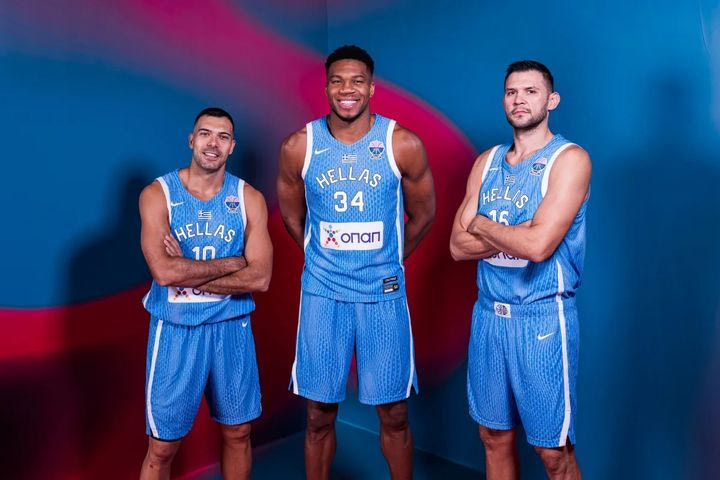 EuroBasket 2025: Δεύτερη η Ελλάδα στην ψηφοφορία που τρέχει για την καλύτερη φανέλα της διοργάνωσης