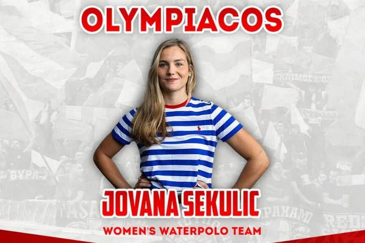 Ολυμπιακός, πόλο γυναικών: Στα ερυθρόλευκα η 22χρονη φουνταριστή Γιοβάνα Σέκουλιτς