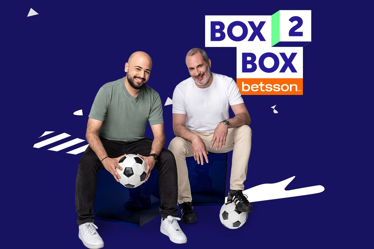 Οι Ηλίας Καλλονάς και Αντώνης Οικονομίδης στην εκπομπή Box2Box