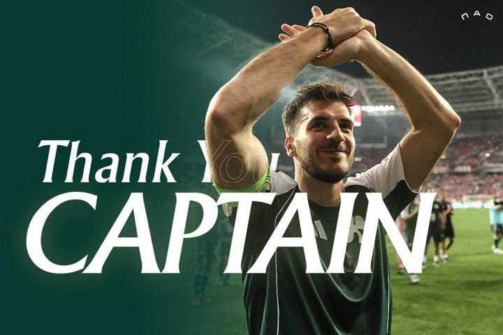 Ο Παναθηναϊκός αποχαιρέτησε τον Ιωαννίδη: “Ήρθες φέρελπις, έγινες αρχηγός κι είδωλο της νεολαίας, εις το επανιδείν”