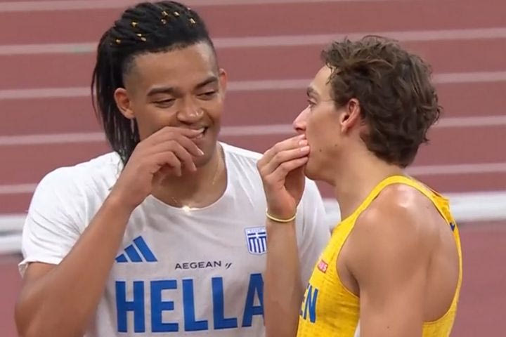 Τα γέλια του Καραλή με τον Ντουμπλάντις στον τελικό του Παγκοσμίου Πρωταθλήματος Στίβου