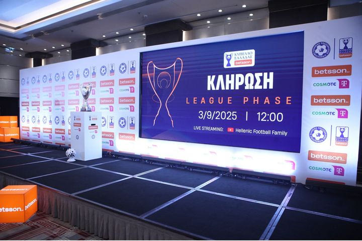 Κύπελλο Ελλάδας Betsson: Οι αστερίσκοι της κλήρωσης της League Phase