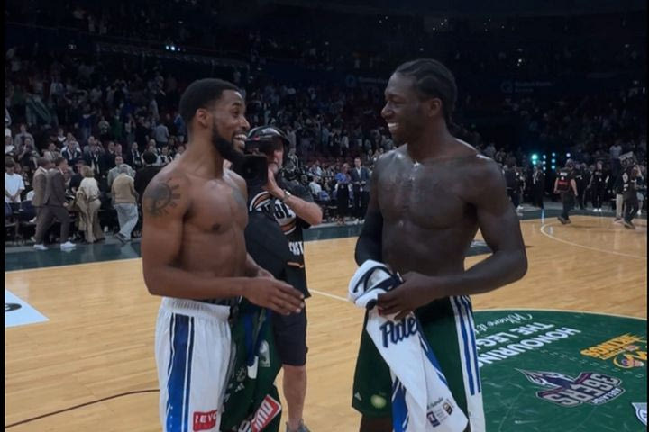 Παναθηναϊκός AKTOR – Αδελαΐδα 36ερς: Κέντρικ Ναν και Μπράις Κότον αντάλλαξαν φανέλες στην Αυστραλία