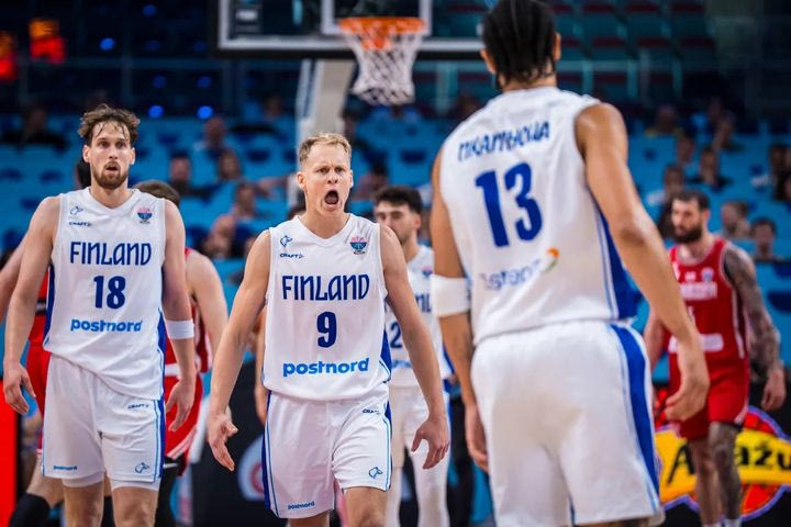 Προγνωστικά Eurobasket: Πιθανότητες για χαμηλό σκοράρισμα από τους Φινλανδούς